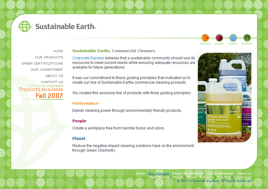 Sustainable Earth Website Design